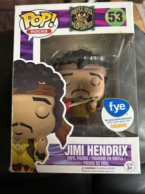 Jimi Hendrix Vinyl Figure - Purple & Yellow - f.y.e. Exclusive